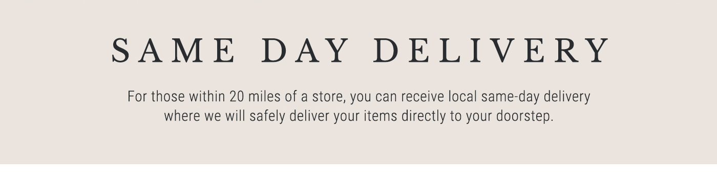 Same Day Delivery - Shop Now