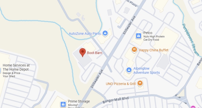 Map to Bangor Location