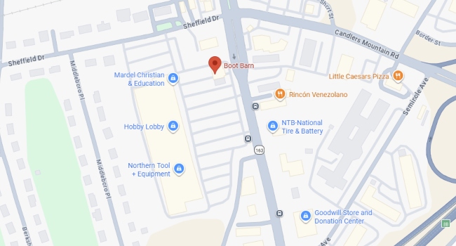Map to Lynchburg Location