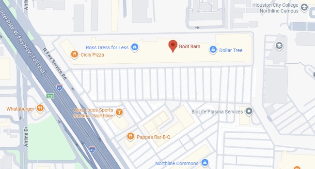 Map to Houston - Northline Location