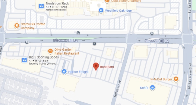 Map to San Jose Location