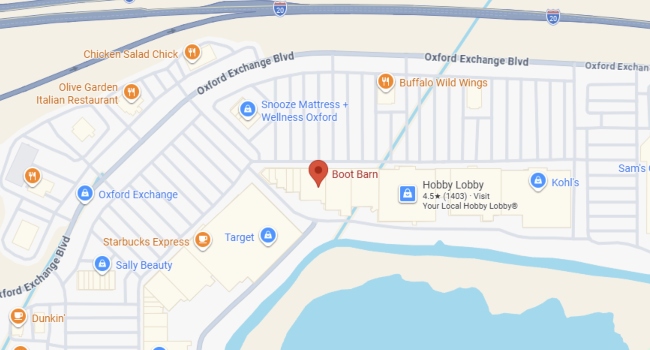 Map to Oxford Location