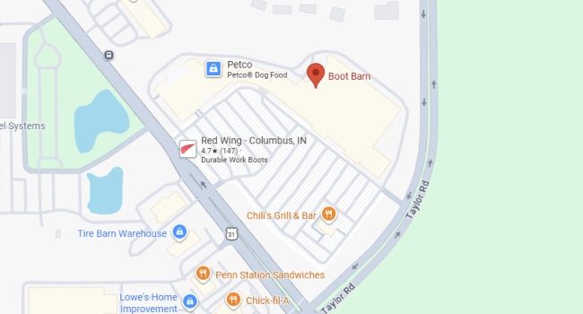 Map to Columbus Location