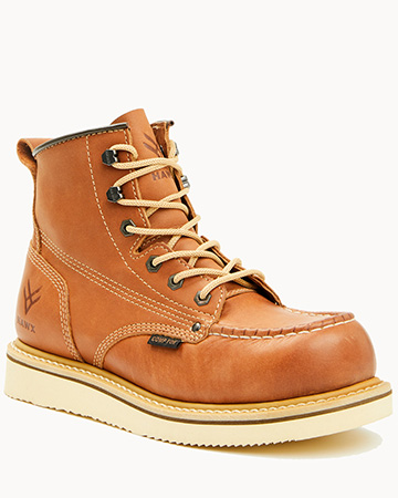 Hawx Men's 6-Inch Lace-Up Moc Work Boots - Composite Toe