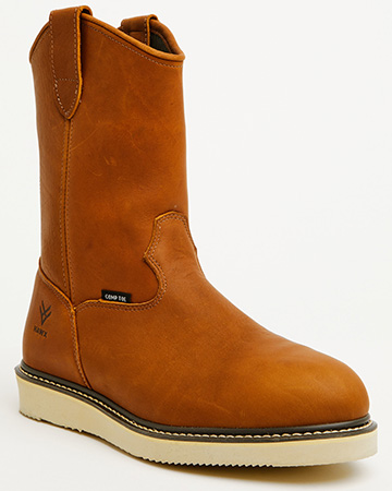 Hawx Men's 10.75-Inch Pull-On Barnyard Leather Boots - Composite Toe