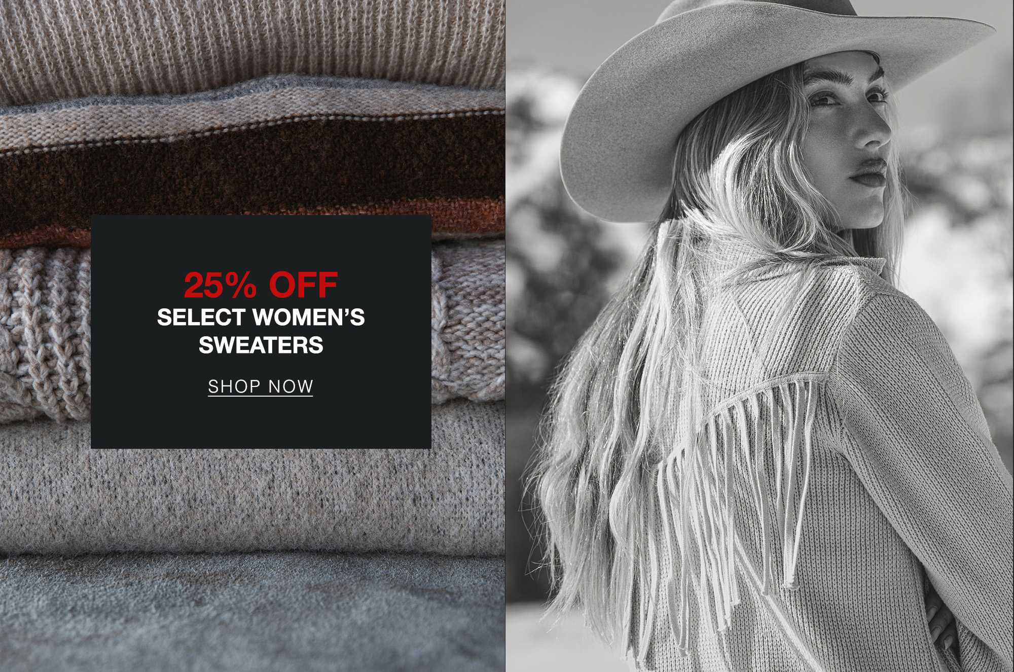 25% Off Select Women's Sweaters