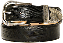 Cody James Black 1978 Men's Exotic Lizard Belt