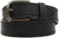 Brothers and Sons Men's Lago Brass Buckle Belt