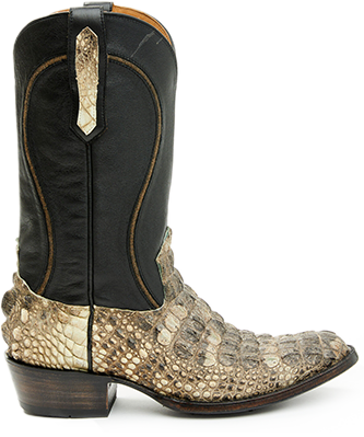 Cody James Black 1978 Men's Tillman Exotic Hornback Alligator Western Boots - Round Toe
