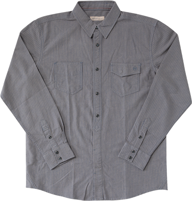 Blue Ranchwear Men's Grayson Striped Long Sleeve Pearl Snap Western Shirt