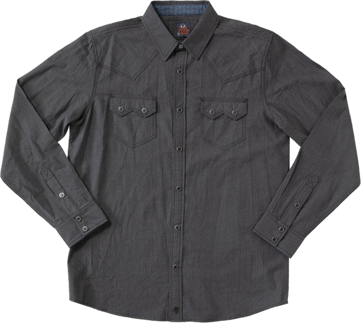 Moonshine Spirit Men's Cask Aged Striped Long Sleeve Snap Western Shirt