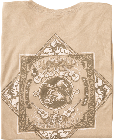 Moonshine Spirit Men's Bandana Short Sleeve Graphic T-Shirt