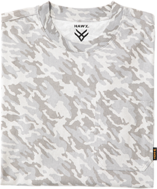 Hawx Men's Forge Camo Print Short Sleeve Work Shirt
